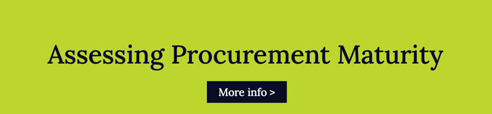 Assessing Procurement Maturity